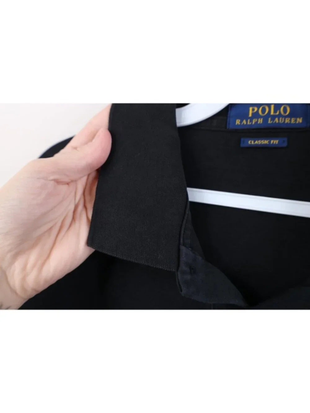 Vintage Y2K Ralph Lauren Mens XL Faded Soft Cotton Knit Golf Polo Shirt Black